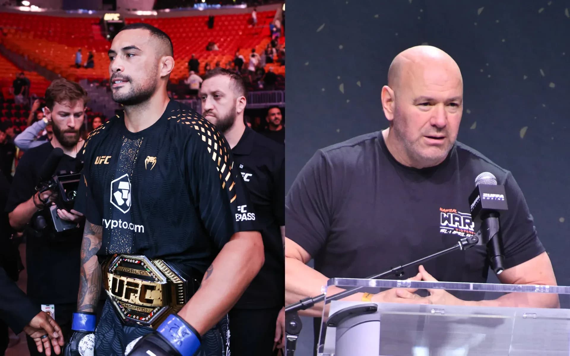 Carlos Ulberg and Dana White