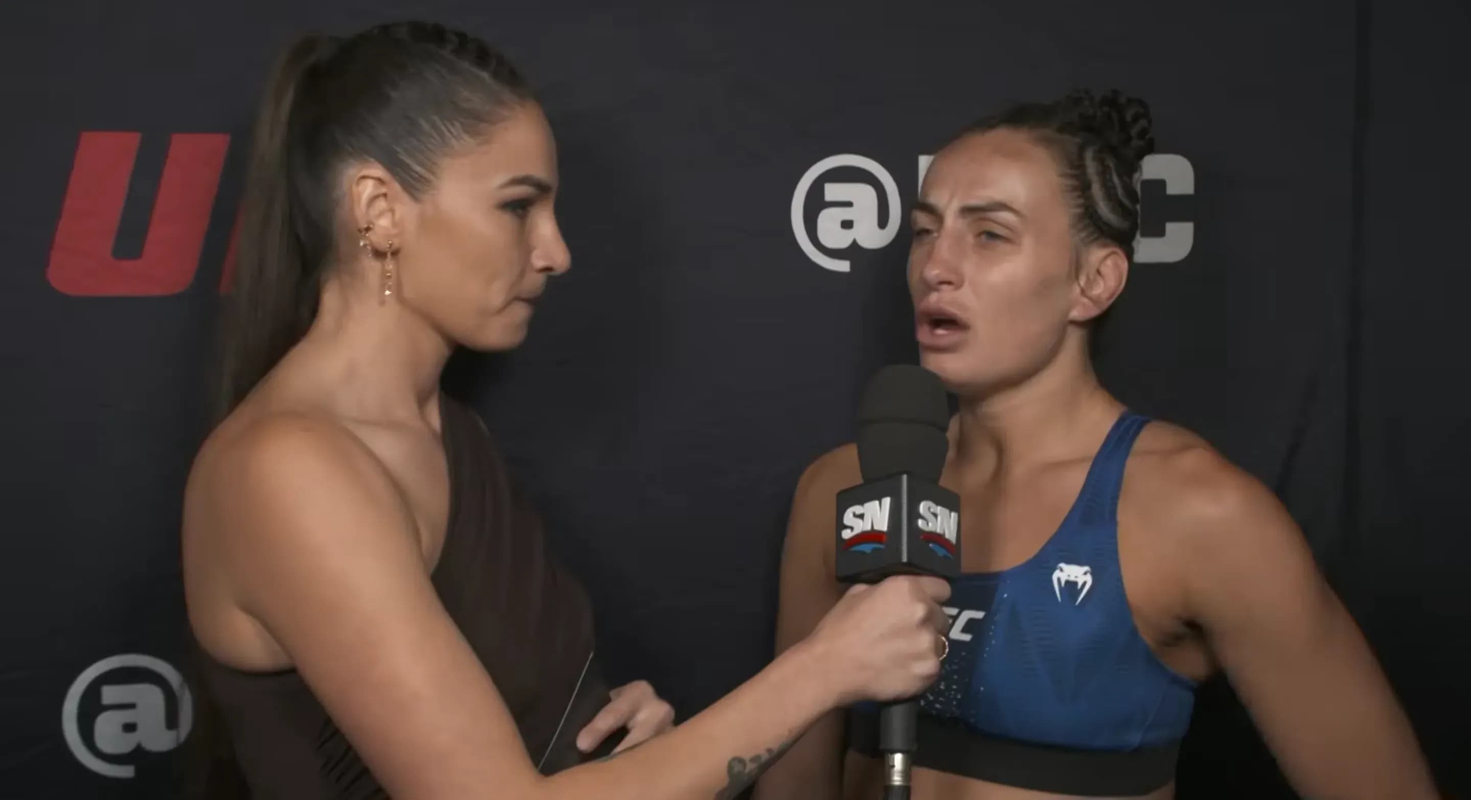Casey O'Neill being interviewed