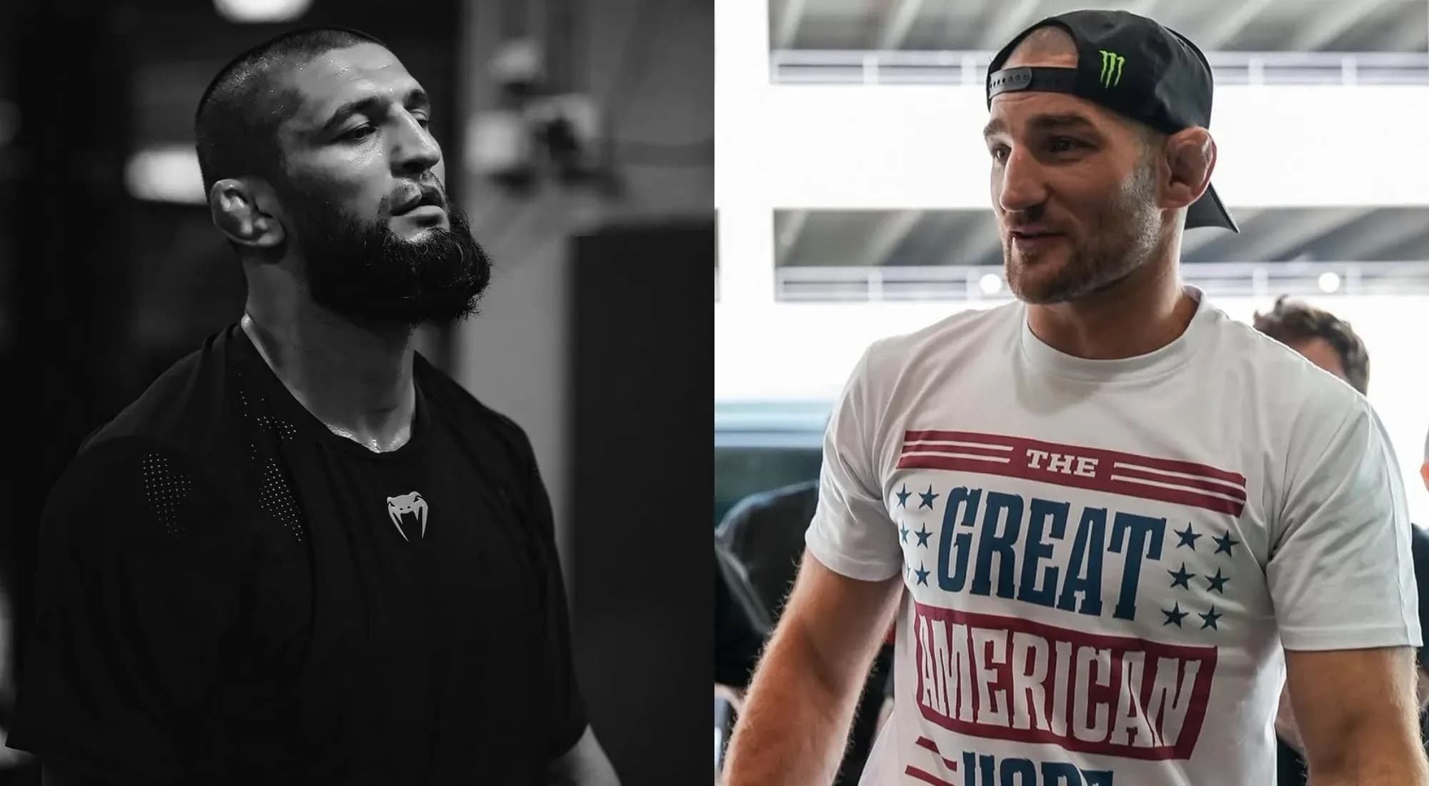 Khamzat Chimaev and Sean Strickland