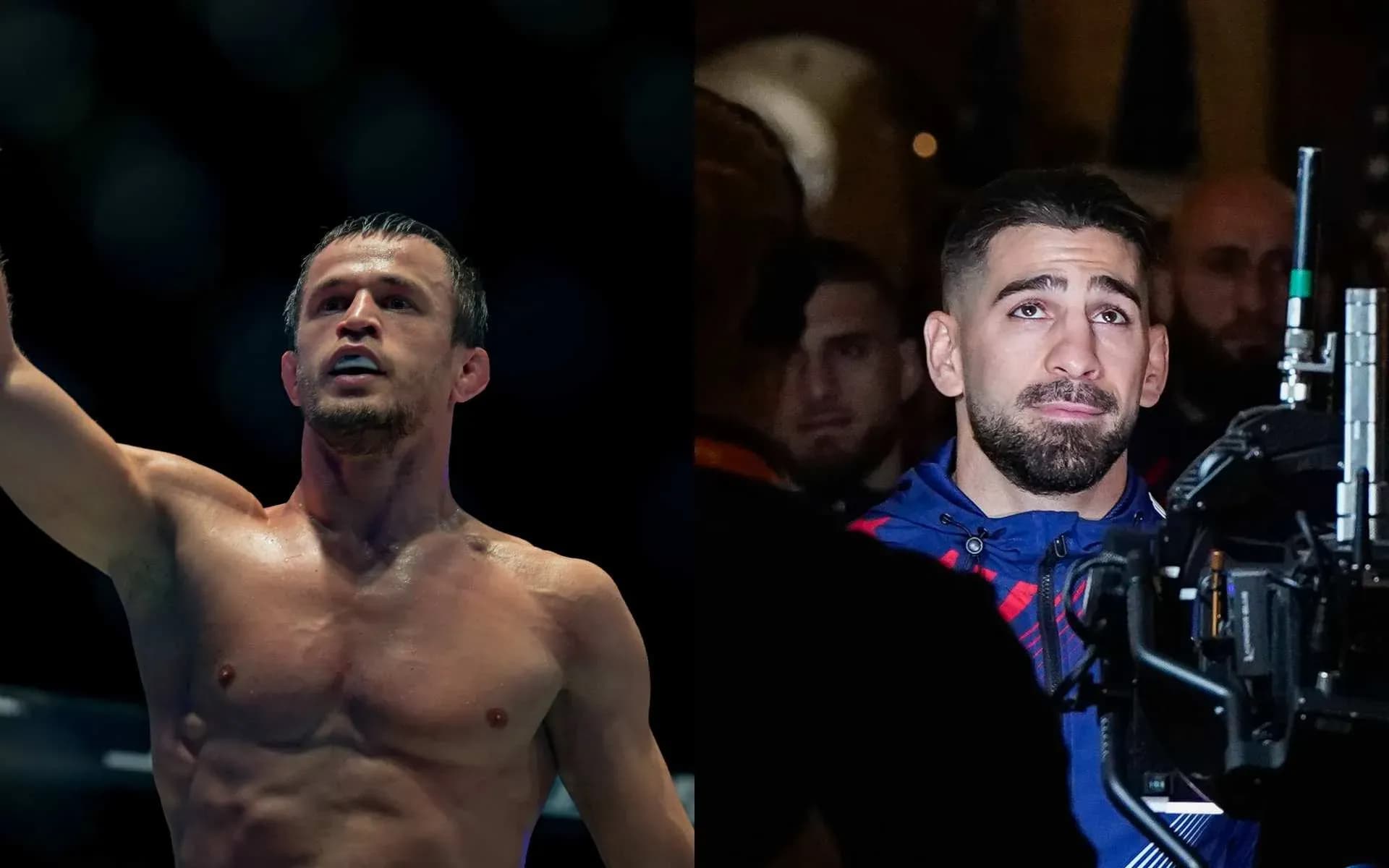 Usman Nurmagomedov (L) and Ilia Topuria (R)
