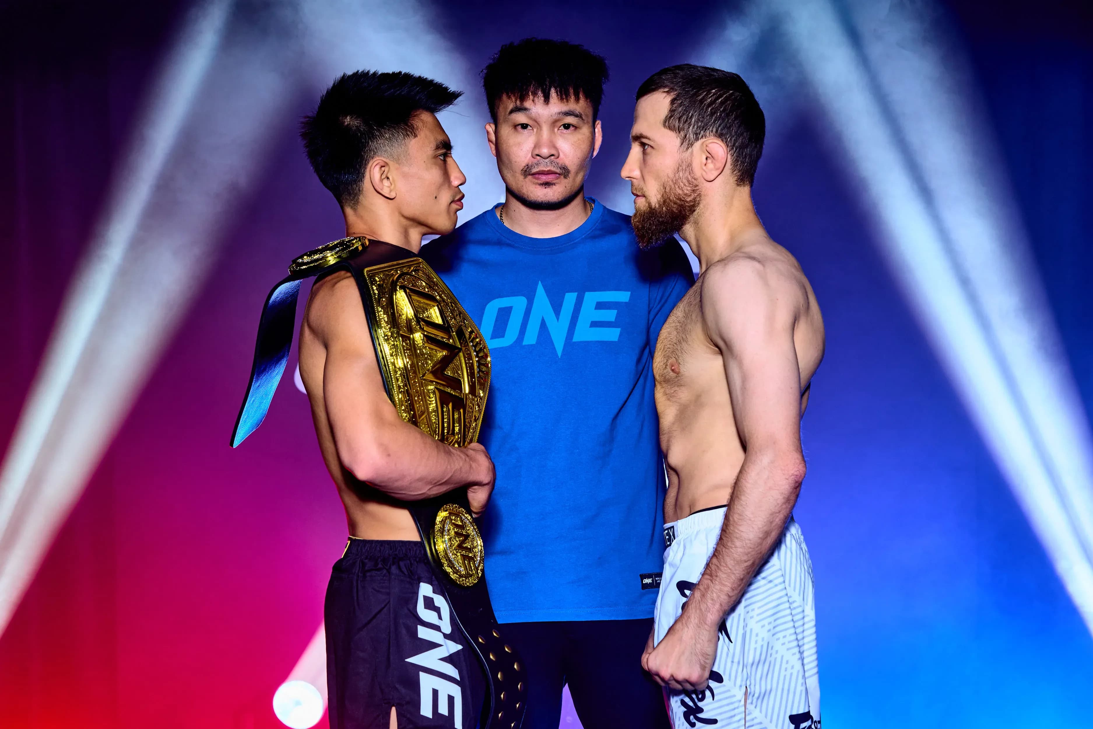 ONE Strawweight MMA World Champion Joshua Pacio faces off with Mansur Malachiev ahead of The Inner Circle 21