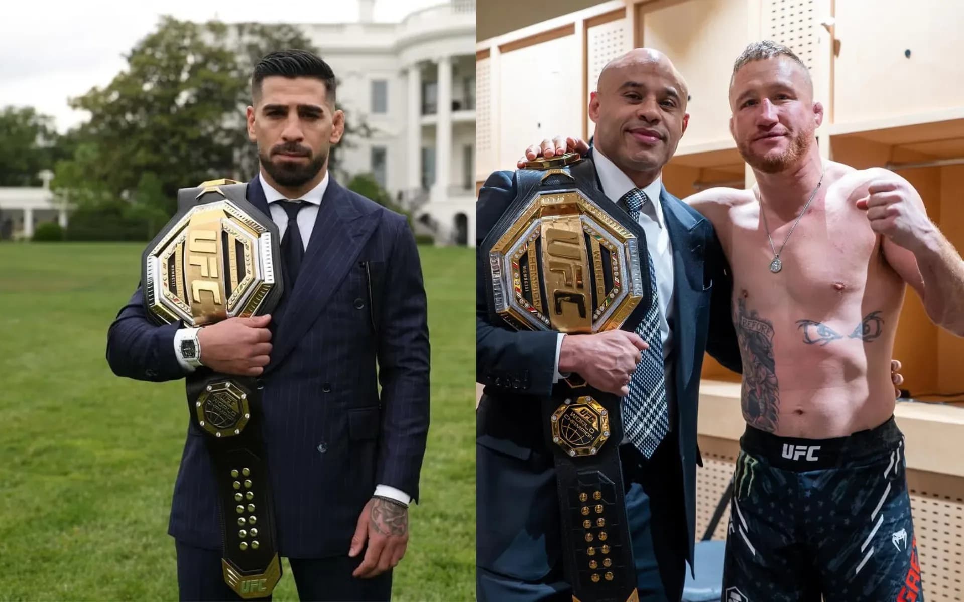 Ilia Topuria has seemingly taken a jibe at Ali Abdelaziz and Justin Gaethje