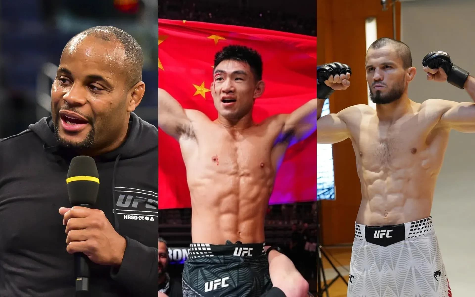 Daniel Cormier, Song Yadong, and Umar Nurmagomedov