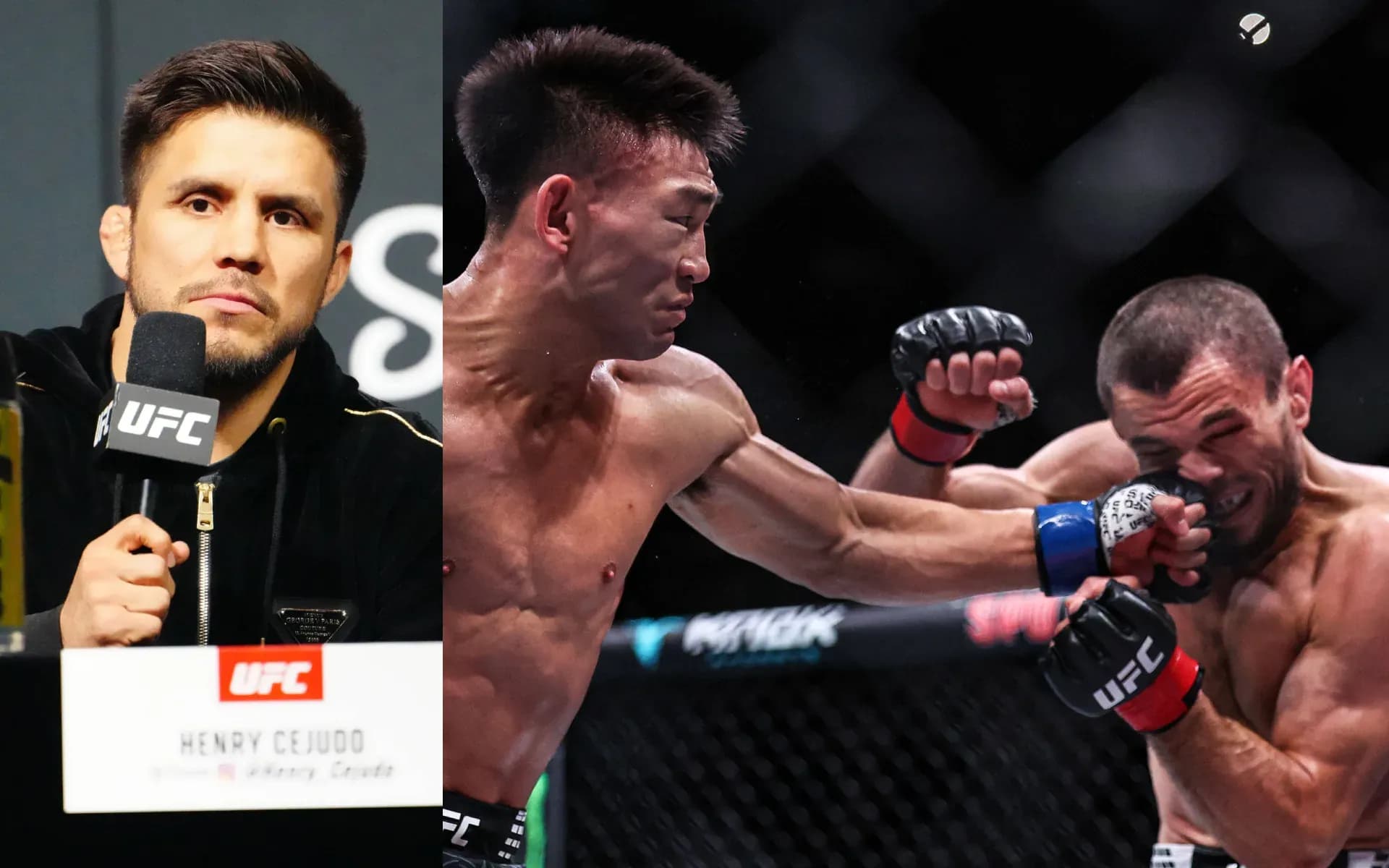 Henry Cejudo, Song Yadong and Umar Nurmagomedov