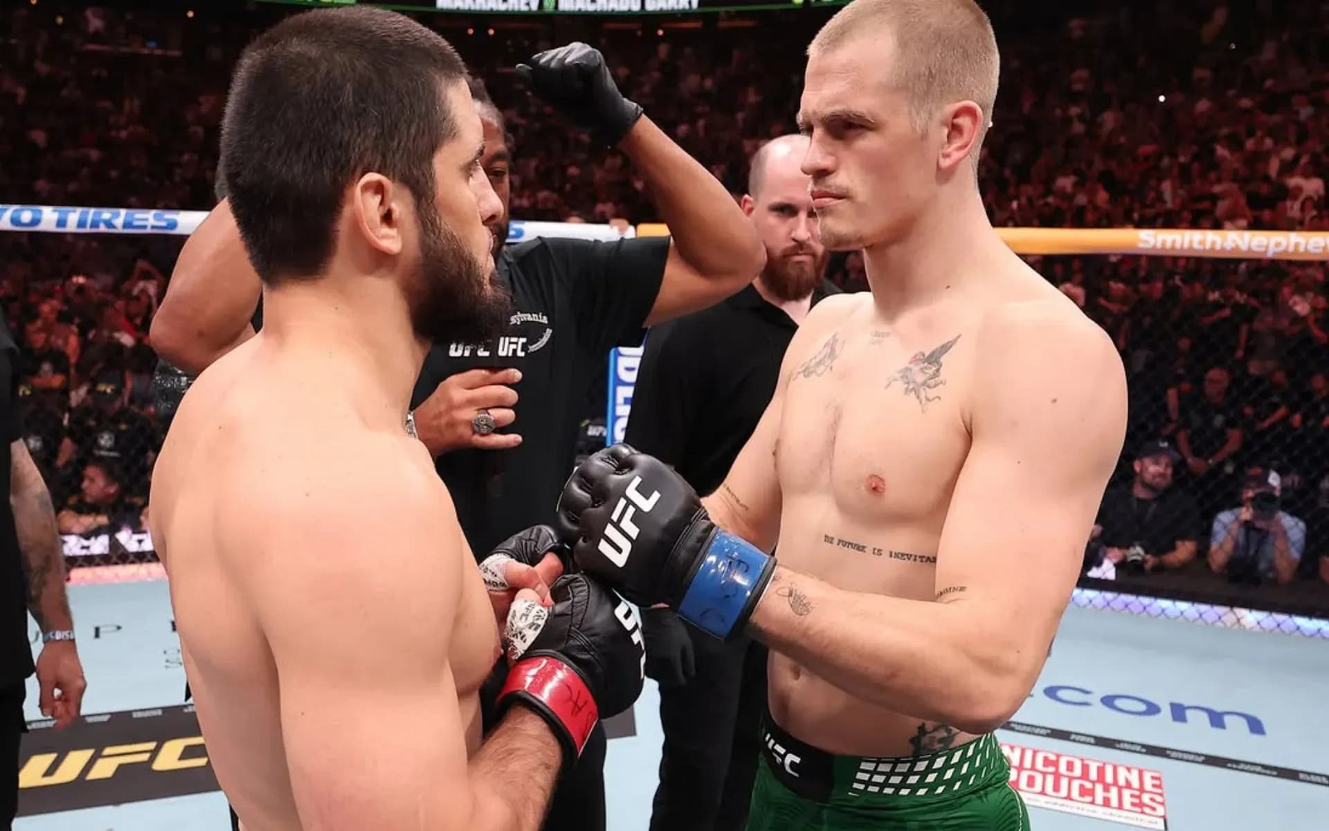 Islam Makhachev and Ian Machado Garry clashed at UFC 330