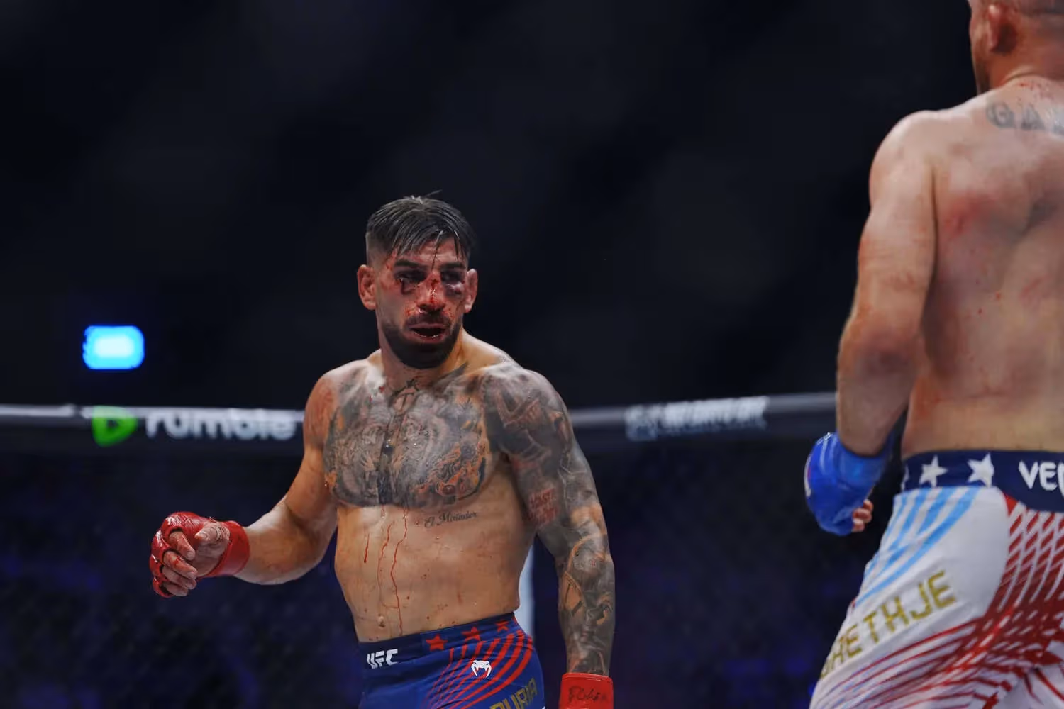 Former UFC champion Ilia Topuria against Justin Gaethje