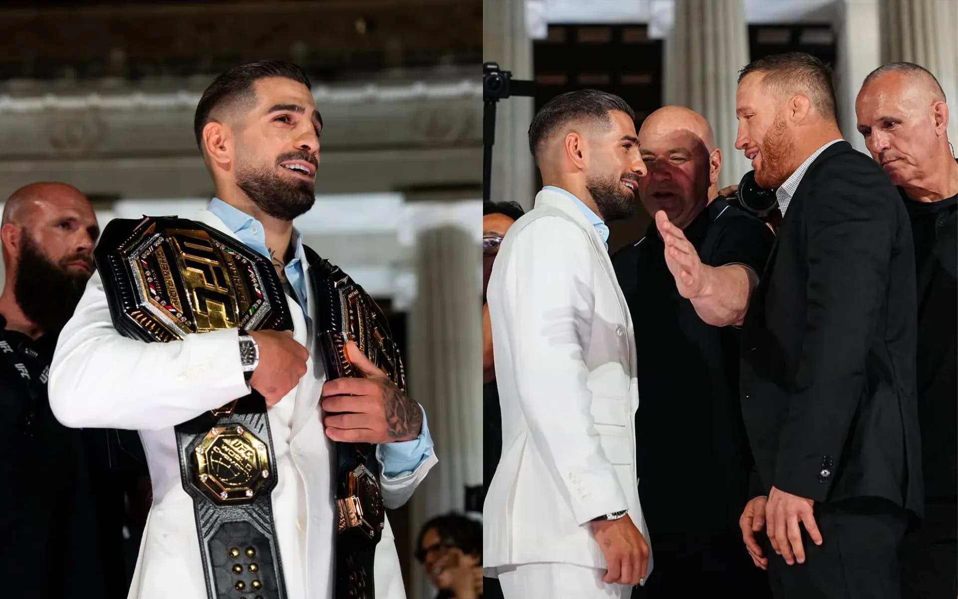Ilia Topuria and Justin Gaethje are set to compete in the main event of UFC Freedom 250