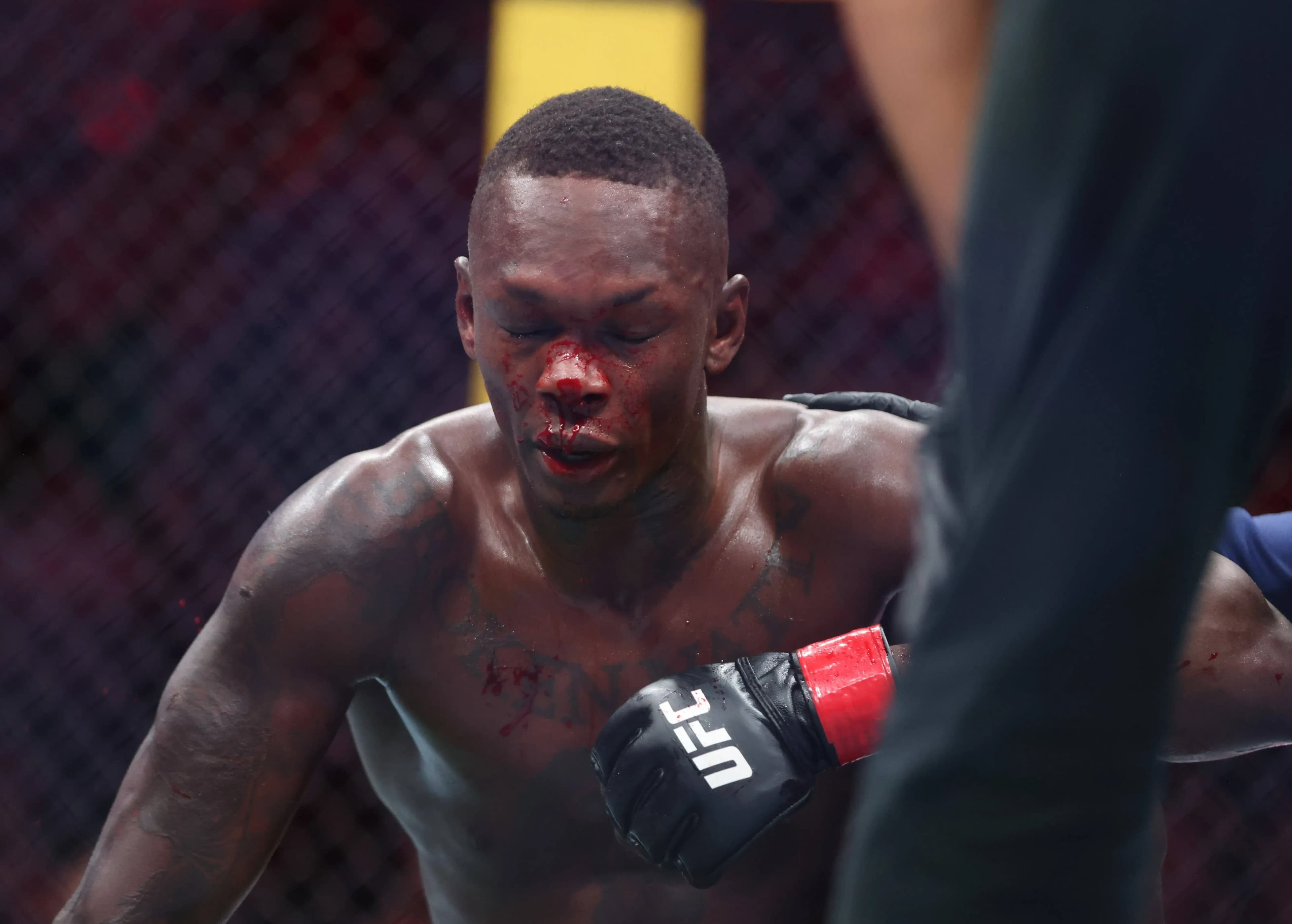 March 28, 2026, Seattle, Wa, USA: SEATTLE, WASHINGTON †MARCH 28: Israel Adesanya after losing his fight against Joe Pyfer in a Middleweight bout during UFC Fight Night at Climate Pledge Arena on March 28, 2026 in Seattle, WA. Seattle USA - ZUMAr187 20260328_zsp_r187_157 Copyright: xJustinxRenfroex