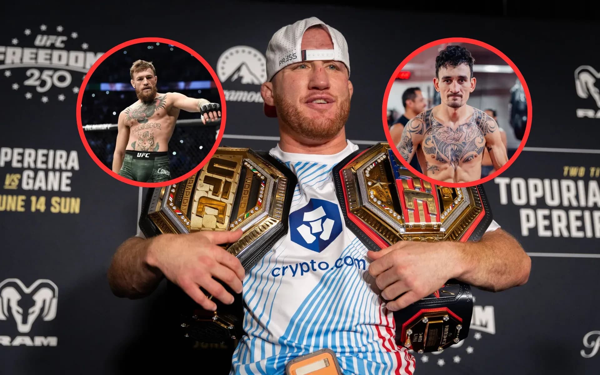 Justin Gaethje has taken aim at Conor McGregor and Max Holloway