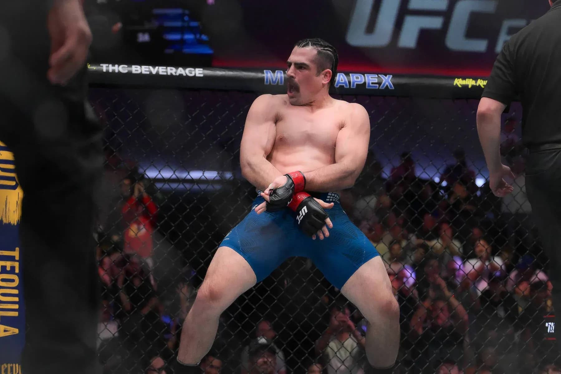 Luis Hernandez mocks Chris Curtis, vows to retire him after first UFC win.
