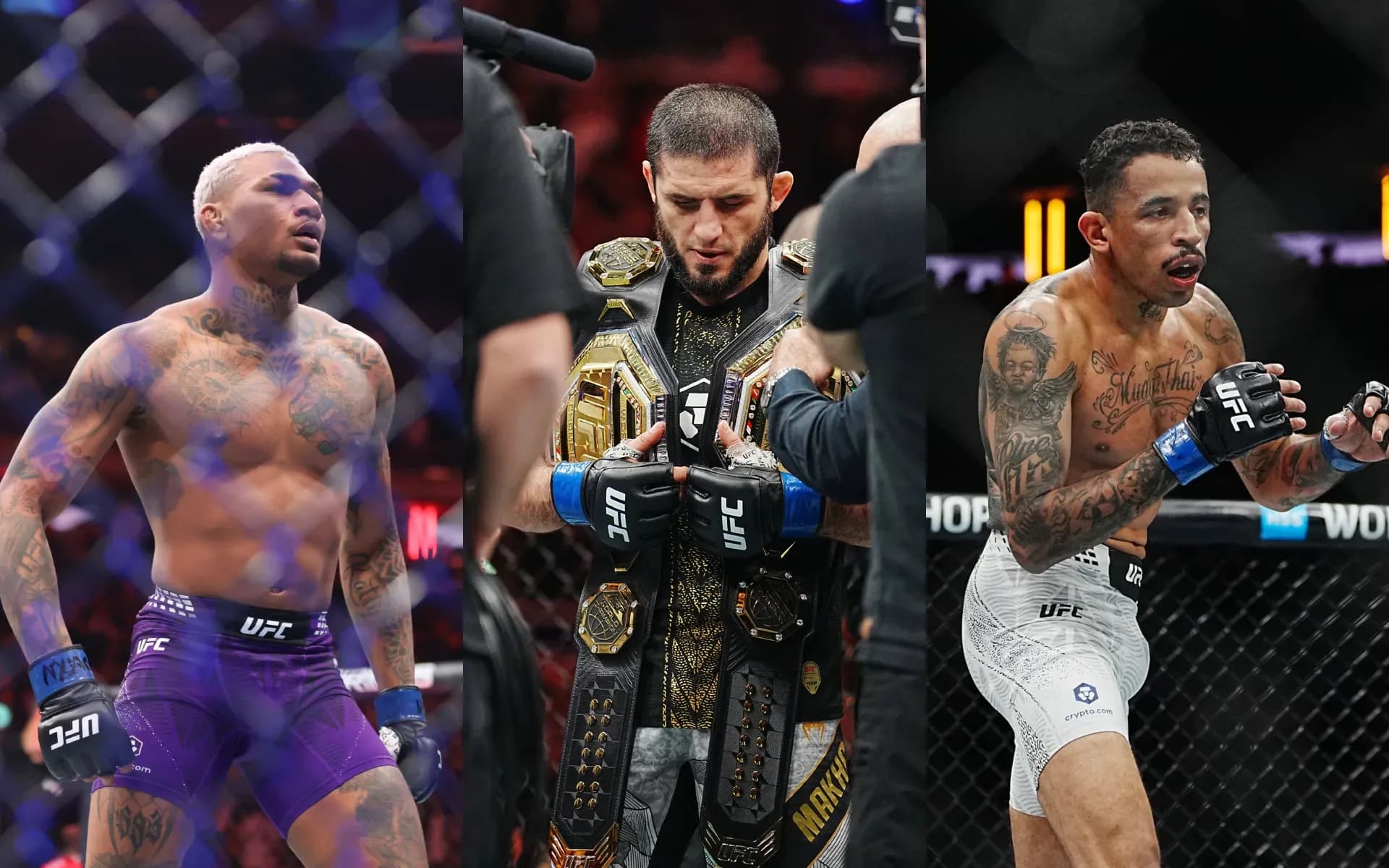 Michael Morales, Islam Makhachev and Carlos Prates