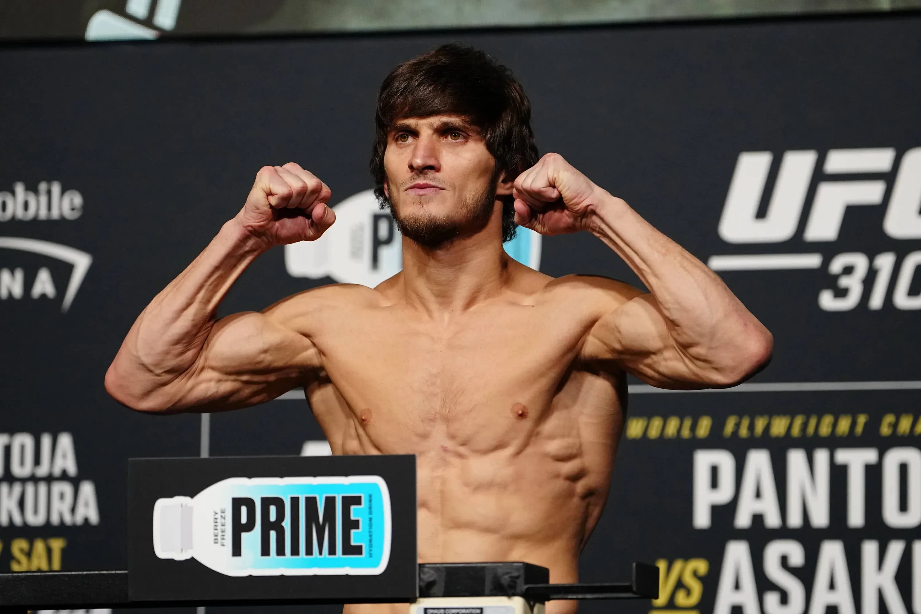 Movsar Evloev At UFC 310 Weigh Ins