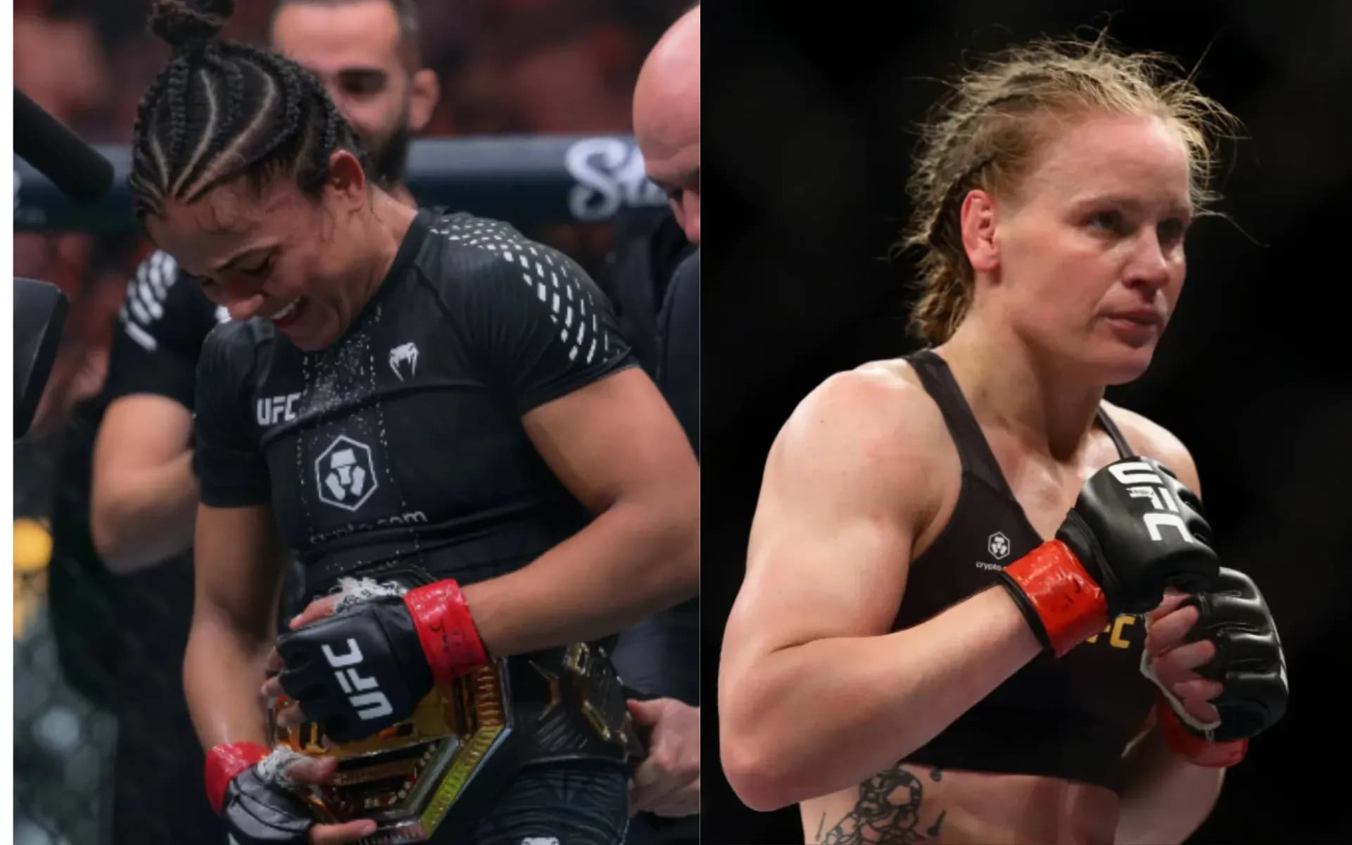 Natalia Silva and Valentina Shevchenko