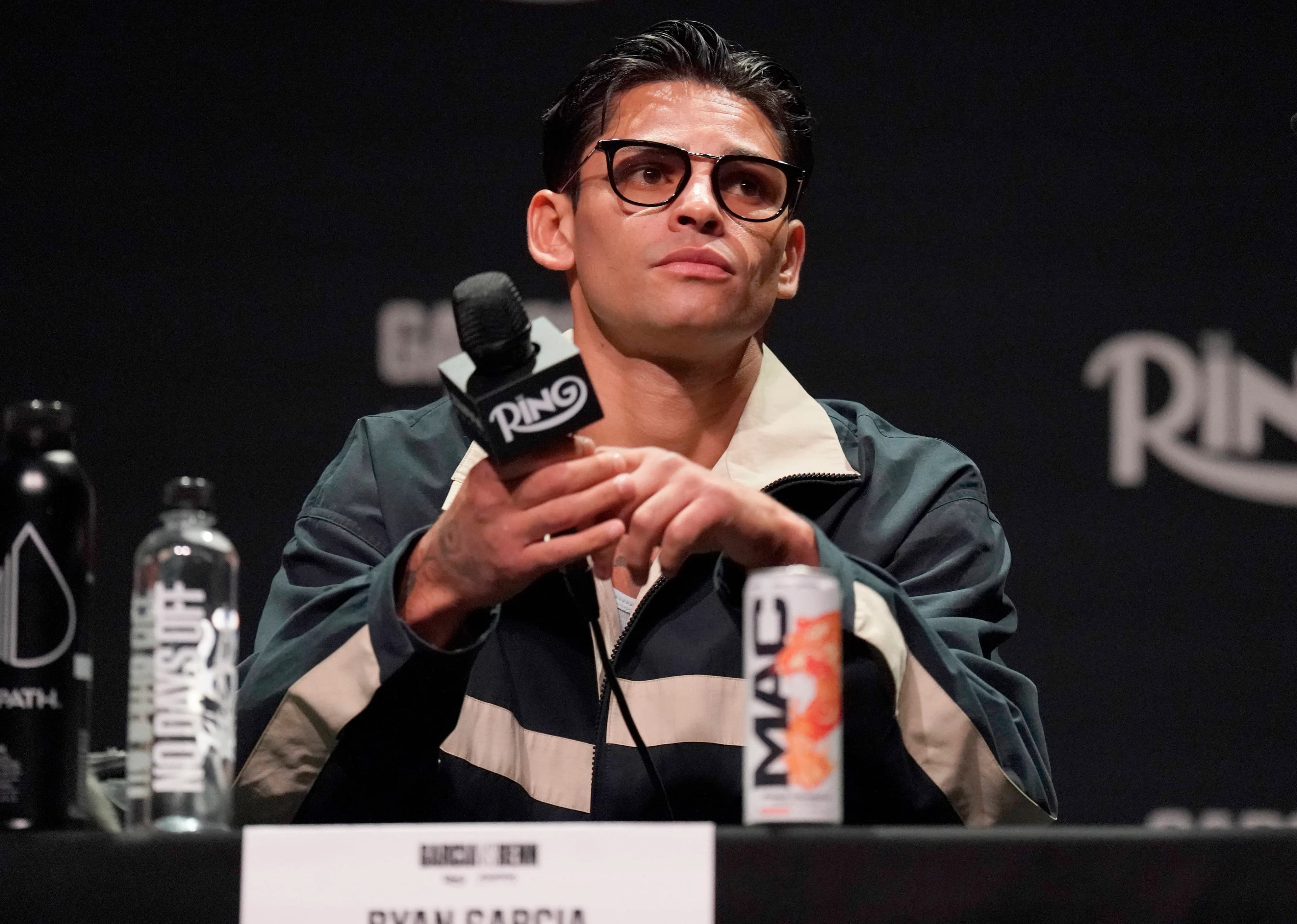 Ryan Garcia,King Ry,Las Vegas,Nevadas,Nevada,Abschlußpressekonferenz,Final press conference, PK, Pressekonferenz T-Mobile Arena,September 10 2026 Las Vegas Nevada United States Copyright: xTomxHoganx-xHoganphotos.comx916x GarciaBennFinalPressConf_Hoganphotos16515