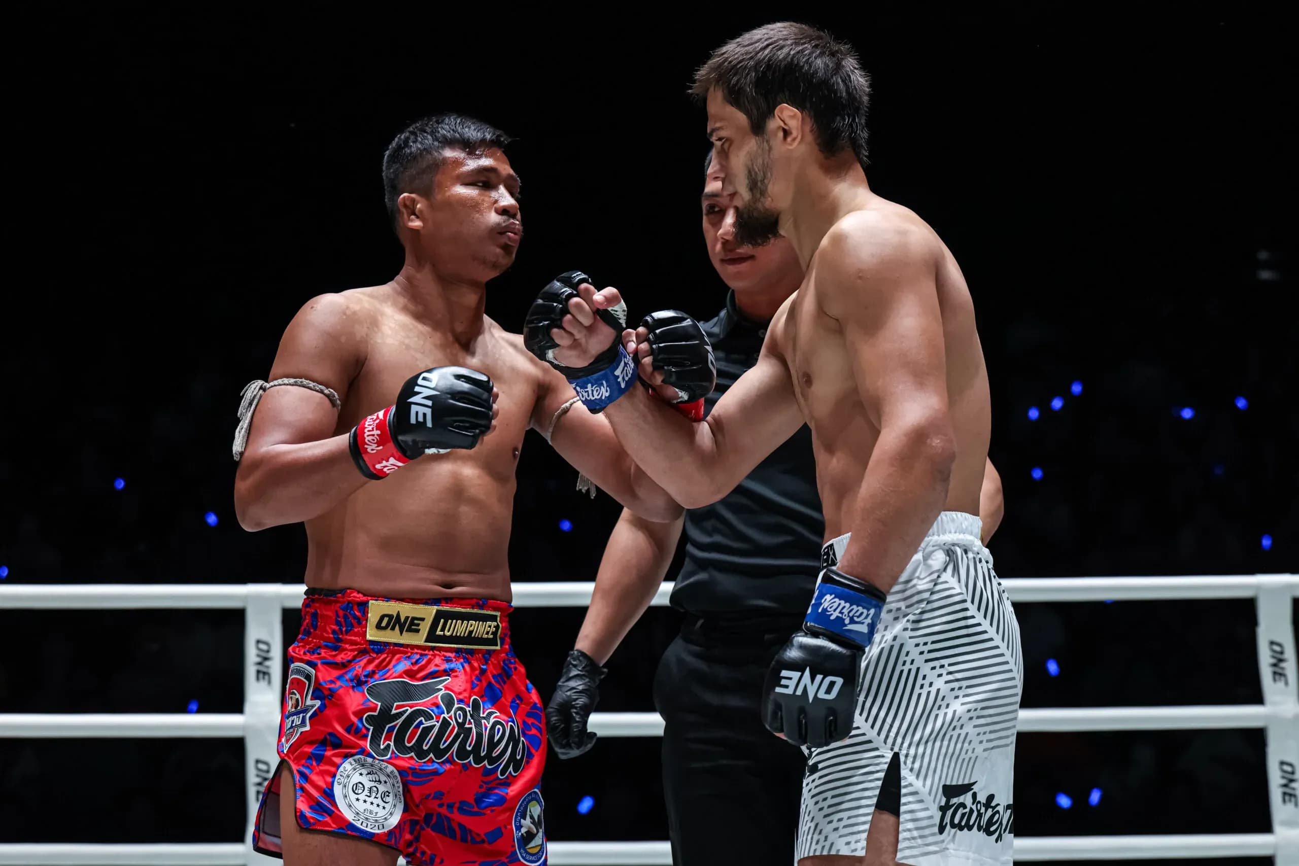 Muay Thai fighters Superlek and Abdulla Dayakaev get ready to fight