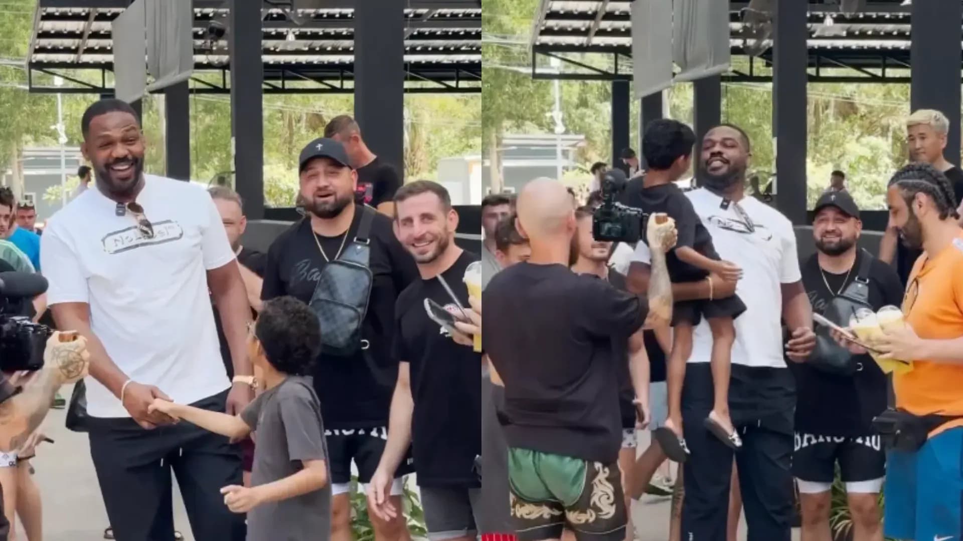 UFC's Jon Jones Meeting With Jonny Parsons' Kids