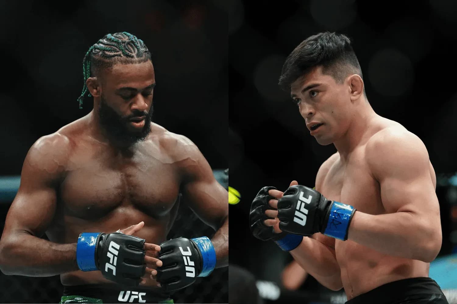 Aljamain Sterling (left) and Kevin Vallejos (right)