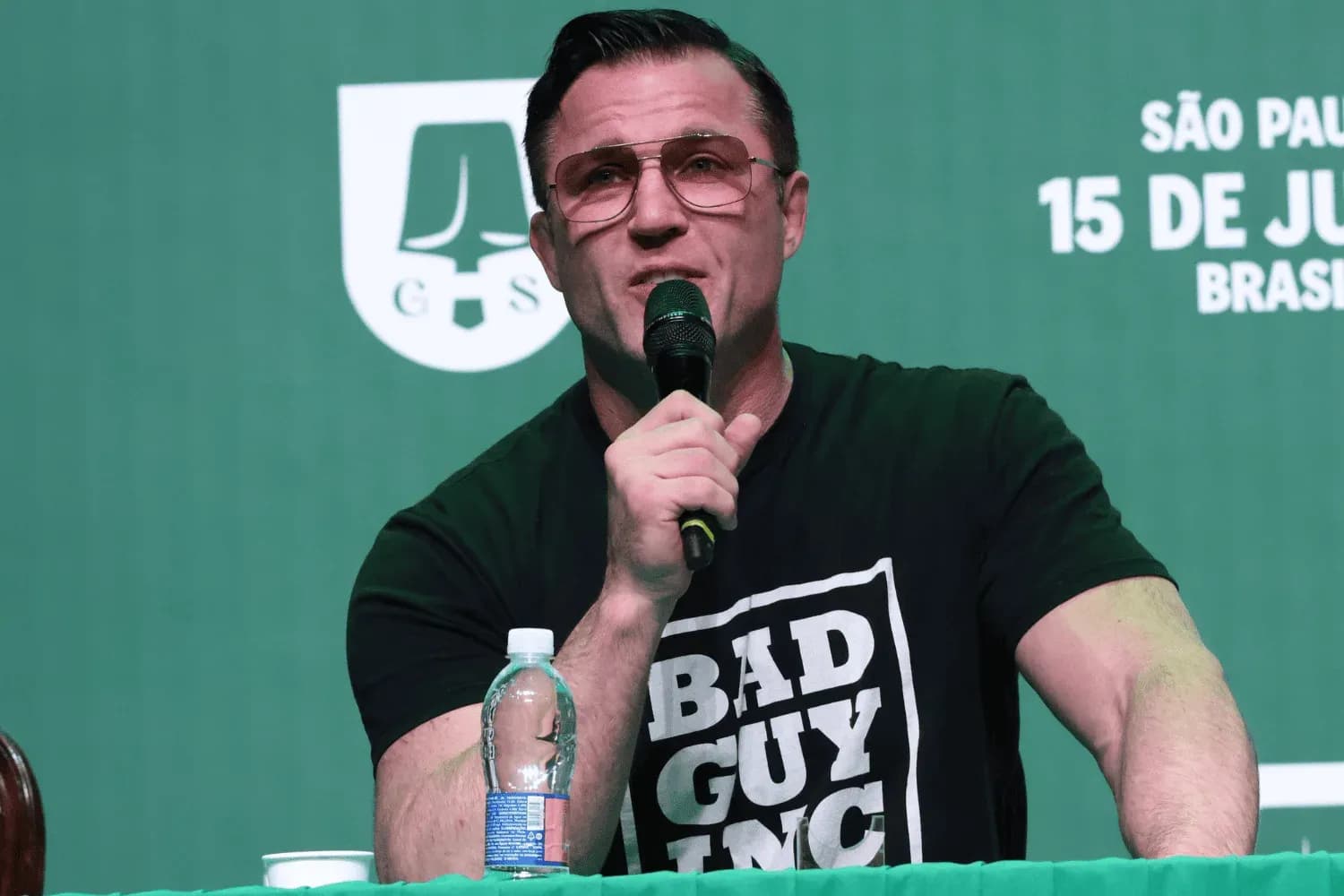 The fighter Chael Sonnen during the press conference and face of the Spaten Fight Night fight between Anderson Silva x Chael Sonnen