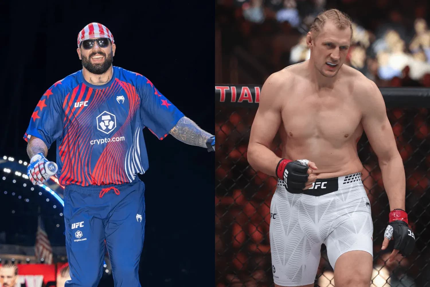 Josh Hokit (left) and Alexander Volkov (right)